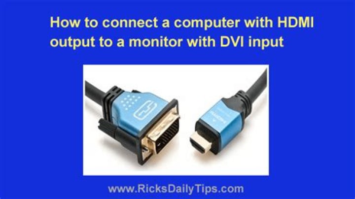Can I connect HDMI output to DVI input?