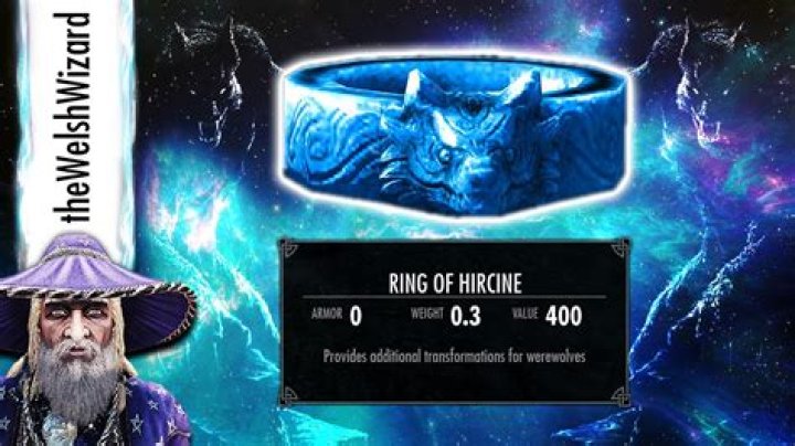 How do I get my Hircine ring off?