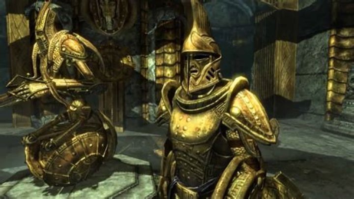 How do I open the Dwarven gate in Skyrim?