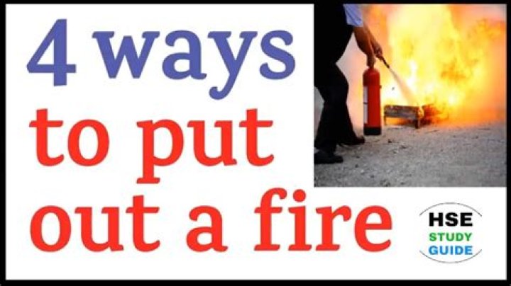 How do you put a raging fire off?