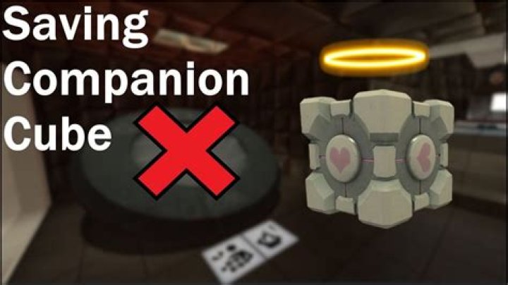 How do you save the Companion Cube in Portal 2?