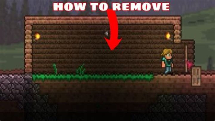 How to destroy wooden walls in terraria?