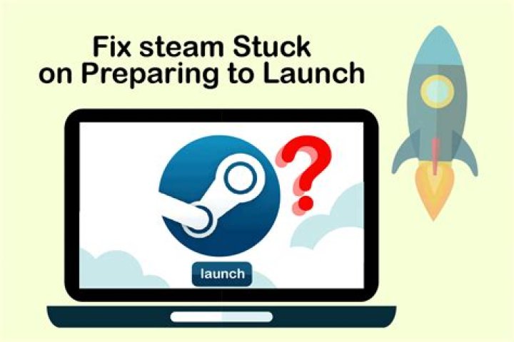 Why is Steam stuck on preparing to launch?